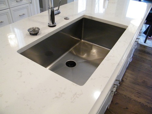 Under Mount Sink with Torquay Color Cambria Quartzite Countertop